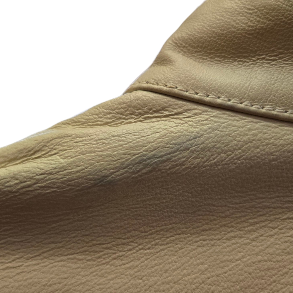 Wilsons Leather Cream Fitted Leather Jacket - Picture 4 of 6